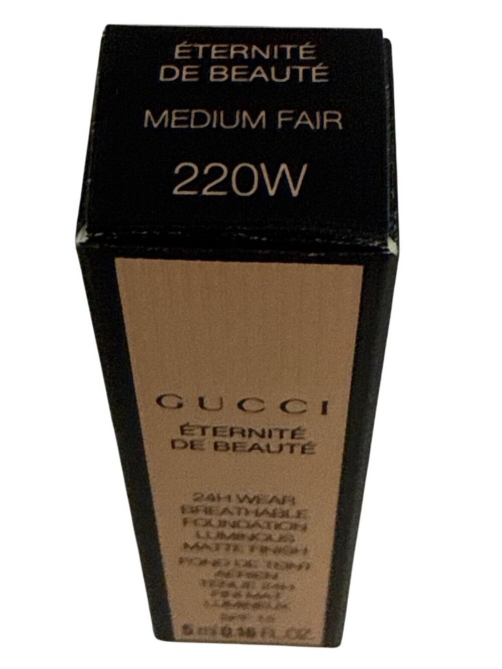 Gucci Éternité de Beauté Foundation 220W Medium Fair SPF 15 5ml New In Box - Picture 3 of 5